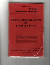 ORIGINAL Vintage 1951 Army Signal Communication for Engineer Units Book ST 5-151 - £15.56 GBP