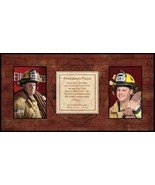 Fire Fighter&#39;s Photo Frame 12&quot; x 18&quot; x 3/4&quot; (Holds 2 4x6 ... - $37.00