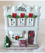 Vintage Christmas Village Porcelain Post Office Unbranded No Light 4&quot;T N... - $9.89