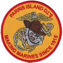 4.5&quot; Usmc Marine Corps Parris Island Dis 1915 Insignia Round Embroidered Patch - £23.97 GBP