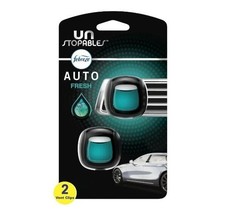 Febreze AUTO Car Air Freshener, Odor-Fighting Car Vent Clip, Unstopables... - $10.99
