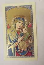Virgen del Perpetuo Socorro Estampa de oración /Spanish Prayer,New - $2.78 CAD