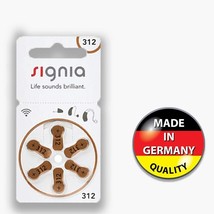Signia Hearing Aid Battery 312- Pack of 30 Batteries BEST QUALITY - £19.46 GBP