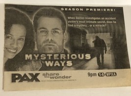 Mysterious Ways Tv Guide Print Ad Pax Rae Dawn Chong Adrian Pasdar TPA14 - £4.63 GBP