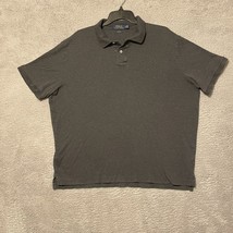 Polo Ralph Lauren Shirt Men XL Charcoal Custom Slim Fit Blue Pony Short Sleeve - £12.77 GBP