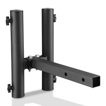 2&quot; Hitch Mount Flagpole Holder Bracket For 2 Flags Truck Car Trailer Suv... - $71.99
