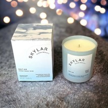 SKYLAR Candle in Salt Air Sustainable Soy Coconut Wax 8 oz New In Box - £39.68 GBP