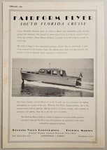 1951 Print Ad Huckins Yacht Fairform Flyer Grand Manan 45 Boat Jacksonvi... - £11.06 GBP