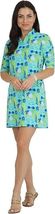 NWT Ladies IBKUL NADIA JADE LIME Ruched Elbow Sleeve Mock Golf Dress M & L image 2