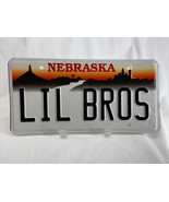 LIL BROS Vintage Vanity License Plate Nebraska Personalized Auto Man-Cav... - $1,705.64 MXN