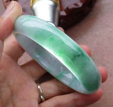 Certified Green 100% Natural A JADE Jadeite Bangle Bracelet 58mm 手镯 459960 - $4,039.09 MXN