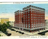 Princess Martha Hotel Postcard St Petersburg Florida 1929 - $11.88