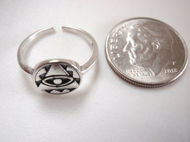 The Eye of Providence 925 Sterling Silver Toe Ring - £6.45 GBP