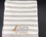 Carter&#39;s Giraffe Stripe Baby Blanket Loved by Mommy Just One You - £17.85 GBP