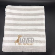 Carter&#39;s Giraffe Stripe Baby Blanket Loved by Mommy Just One You - £17.57 GBP