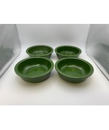 Set of 5 Vintage Homer Laughlin Fiestaware FIESTA FOREST GREEN 5.5" Frui... - $169.99