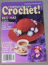 Crochet Pattern Book Hooked on Crochet April 2004  Featuring Leather and Lace - £16.16 GBP