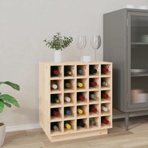 Wine Cabinet 55.5x34x61 cm Solid Wood Pine - £46.86 GBP