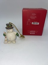 Lenox Sweepy Snowman Ornament, 3.25in - £11.80 GBP