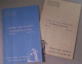 Vintage Paper Ladies Aid Society Lancaster NY Masonic Temple Church Program 1932 - £10.23 GBP