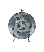 Maruka Kouyo Hand Painted Blue White Japanese Ceramic Pottery Dinner Pla... - £39.34 GBP