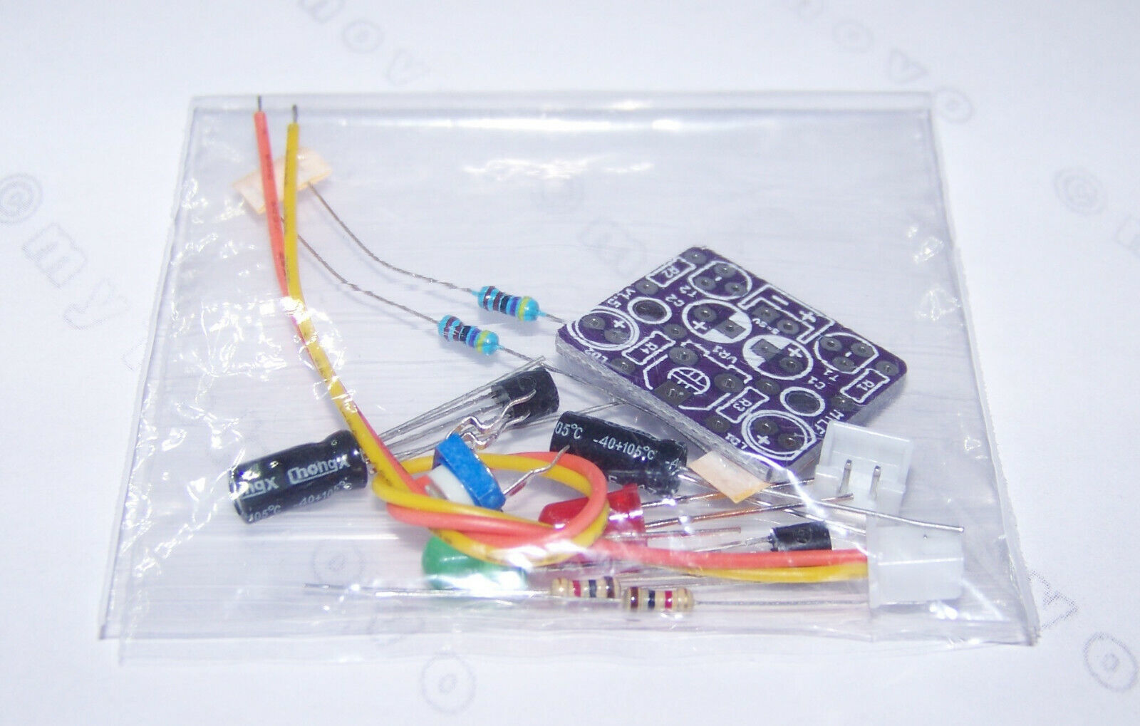 Primary image for 4x Mini DIY KIT RC Airplane Dual LED Navigation Lights Adjustable Flasher Purple