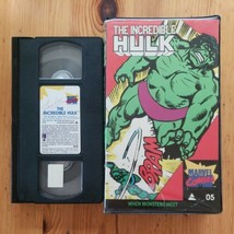 The Incredible Hulk VHS Marvel Comics When Monsters Meet SpiderMan Bonus... - £16.24 GBP