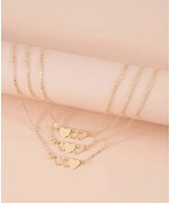 Set Of 3 Gold Necklaces - Trio / Triplets / Best Friends  - Gift Boxed - £14.58 GBP
