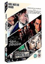 Titanic/The Man In The Iron Mask/Romeo And Juliet DVD (2006) Leonardo DiCaprio,  - £14.88 GBP