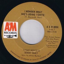 Tommy Boyce Bobby Hart I Wonder What She&#39;s Doing Tonite 45 rpm Ambushers Cdn Pr - £6.19 GBP