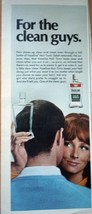 Vaseline Hair Tonic For The Clean Guy Print Magazine Advertisement 1968 - £3.13 GBP