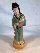 Vintage Occupied Japan Woman with Fan Figurine Statue - $14.99