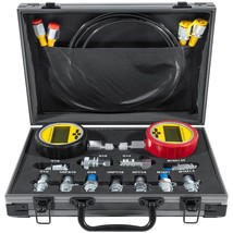 2 Gauges, 2 Test Hoses, 11 Couplings, And A 70Mpa Hydraulic Pressure Gau... - £296.55 GBP