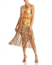 Farm Rio leopard forest sand mini dress in Orange Print - size XL - £146.52 GBP