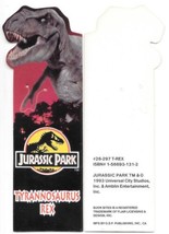 Jurassic Park Tyrannosaurus Rex Die-Cut Book Bite Laminate Bookmark 1993... - £4.66 GBP