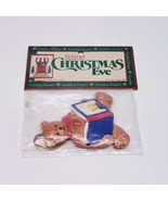 New-Teddy Bear Reading Book Christmas Ornament 1984 Schmid Gordon Fraser - $176.91 MXN