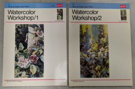 Rose Edin Watercolor Workshop 1 &amp; 2 Walter Foster Publishing x2 - $185.67 MXN