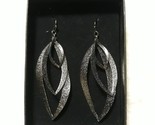 AVON TEXTURED FASHION EARRINGS &quot;HERMATITE COLOR&quot; (VERY RARE) ~ NEW!!! - $18.52