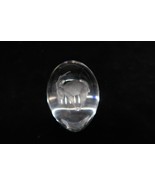 Vintage Zodiac Aries Paperweight Ekena Sweden Crystal Glass Etched Egg Ram - $35.11 CAD