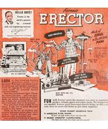 1947 Erector Set Carnival Fair Model 8.5 Advertisement Vintage Toys Ferr... - $730.65 MXN