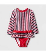 Cat & Jack™ ~ Infant Size 18 Months ~ Striped ~ One Piece Swimsuit w/Snaps - €17,22 EUR Cat & Jack™ ~ Infant Size 18 Months ~ Striped ~ One Piece Swimsuit w/Snaps - €17,22 EUR