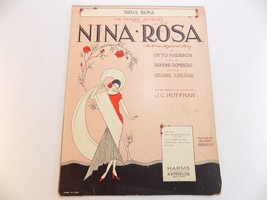 Vintage Sheet Music 1929 Nina Rosa From The Musical Play By Otto Harbach - £6.65 GBP