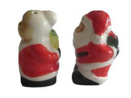 Salt &amp; Pepper Shaker Mr &amp; Mrs Santa Claus Ceramic Christmas Hiding Gift ... - $177.92 MXN