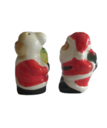 Salt &amp; Pepper Shaker Mr &amp; Mrs Santa Claus Ceramic Christmas Hiding Gift ... - €8,64 EUR