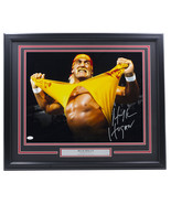 Hulk Hogan Signé Encadré 16x20 Wwe Chemise Rip Lutte Photo JSA - £228.14 GBP