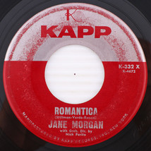Jane Morgan – Romantica / I Am A Heart - 1960 45 rpm Single Vinyl Record K-332 X - £6.99 GBP