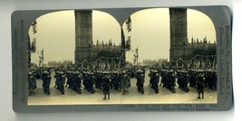 Yankee Troops March in London Parliament Keystone Stereoview World War One - £13.30 GBP