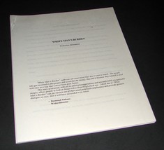 White Man&#39;s Burden Movie Press Kit Production Notes Pressbook John Travolta - £14.38 GBP