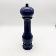Williams Sonoma Blue Lacquered 10&quot; Pepper Mill Grinder Made in Italy - $559.01 MXN