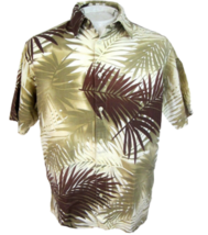 CLUB ROOM Men Hawaiian ALOHA shirt pit to pit 24 M tropical foliage camp luau - £11.89 GBP